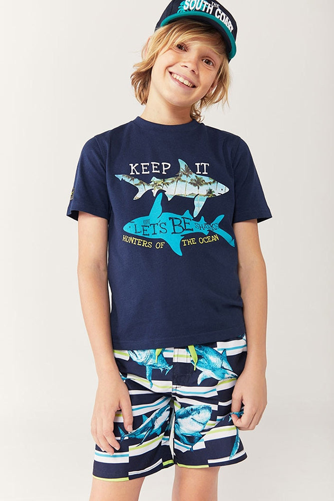 BOXER BAMBINO BLU 832160 2440 BOBOLI